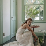 Hermione de Paula  WILD ROSE BUSTIER GOWN