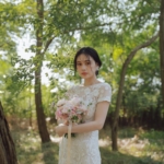 Hermione de Paula WILD ROSE CAP SLEEVE GOWN