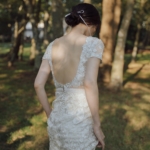 Hermione de Paula WILD ROSE CAP SLEEVE GOWN